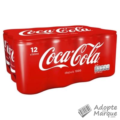 Coca Cola Original - Boisson rafraîchissante aux extraits végétaux Les 12 canettes de 15CL