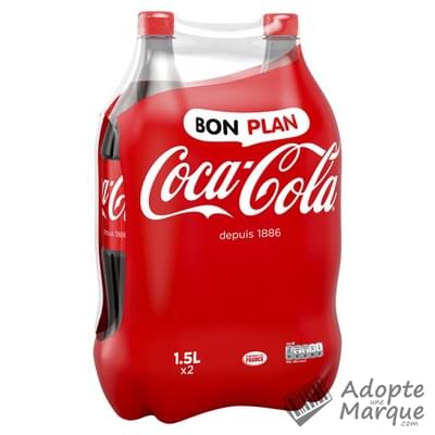 Coca Cola Original - Boisson rafraîchissante aux extraits végétaux "Les 2 bouteilles de 1,5L"