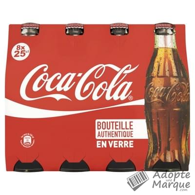 Coca Cola Original - Boisson rafraîchissante aux extraits végétaux Les 8 bouteilles de 25CL