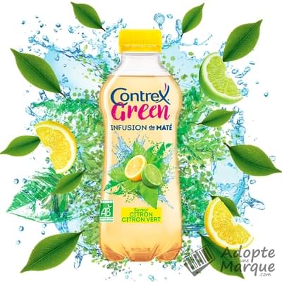 Contrex Contrex Green - Infusion de Maté Bio saveur Citron & Citron vert La bouteille de 75CL