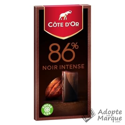 Côte d'Or Chocolat Dégustation 86% Noir Brut La tablette de 100G