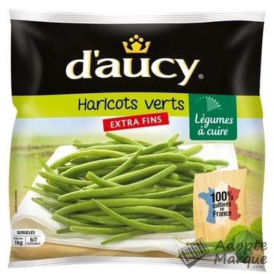 d'aucy Légumes à Cuire : Haricots Verts Extra-fins Le sachet de 1KG