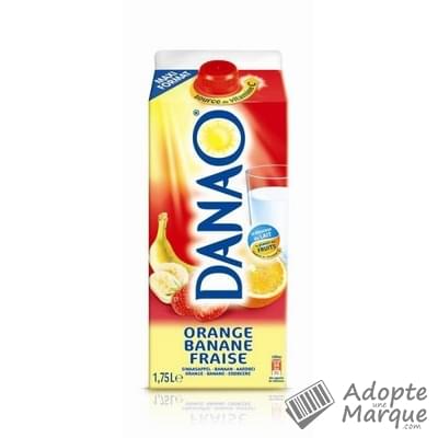Danao Boisson lactée - Saveur Orange-Banane-Fraise "La brique de 1,75L"