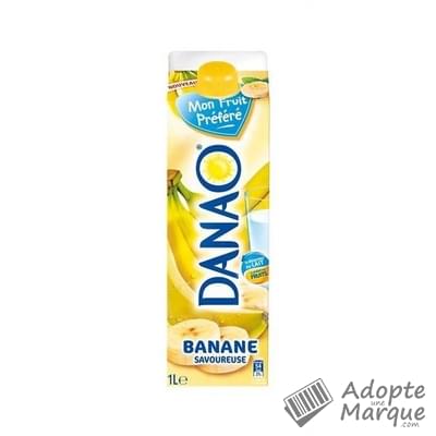 Danao Mon Fruit Préféré - Boisson lactée - Banane savoureuse La brique de 1L