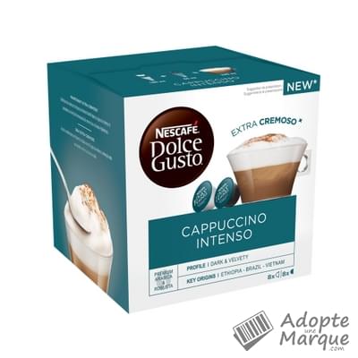 Dolce Gusto Capsules de Café Cappuccino Intenso La boîte de 16 capsules