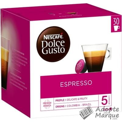 Dolce Gusto Capsules de Café Espresso La boîte de 30 capsules