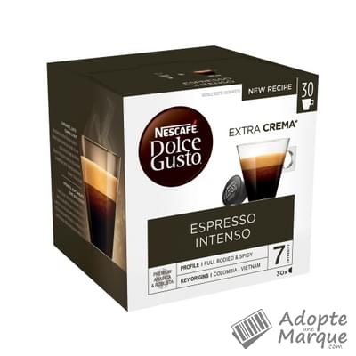 Dolce Gusto Capsules de Café Espresso Intenso La boîte de 30 capsules