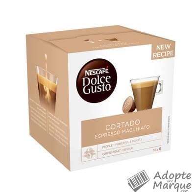 Dolce Gusto Capsules de Café Espresso Macchiato (Cortado) La boîte de 16 capsules
