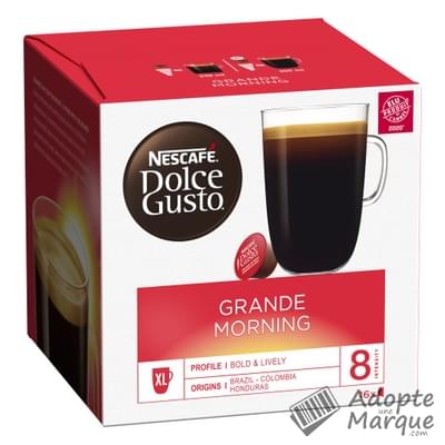 Dolce Gusto Capsules de Café Grande Morning La boîte de 16 capsules