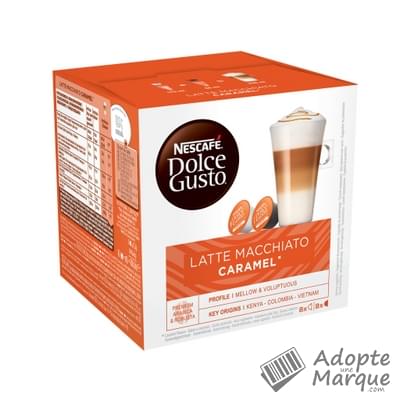 Dolce Gusto Capsules de Café Latte Macchiatto Caramel La boîte de 16 capsules