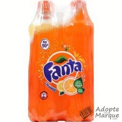 Fanta Boisson gazeuse goût Orange Les 4 bouteilles de 50CL