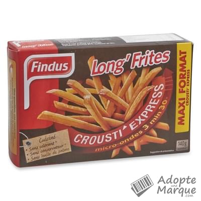 Findus Crousti' Express Long' Frites La boîte de 140G