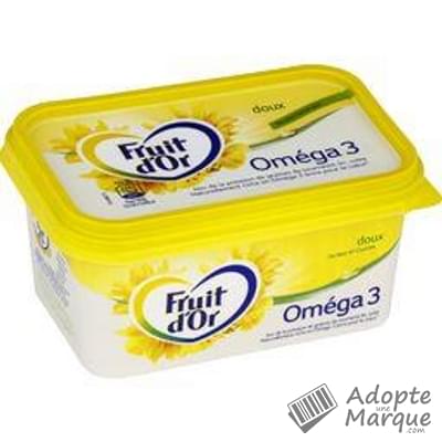 Fruit d'Or Margarine Oméga 3 Doux - 60%MG La barquette de 510G