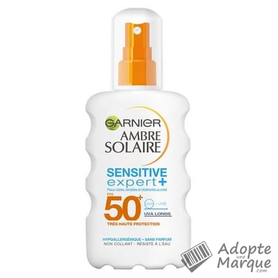 Garnier Ambre Solaire - Crème solaire Sensitive Expert+ FPS 50+ Le flacon de 200ML
