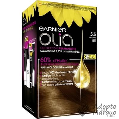 Garnier Olia - Coloration Permanente 5.3 Châtain clair doré La boîte