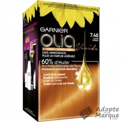 Garnier Olia - Coloration Permanente 7.40 Cuivre intense La boîte