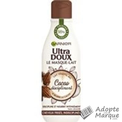 Garnier Ultra DOUX - Masque-Lait au Cacao disciplinant Bio Le flacon de 250ML