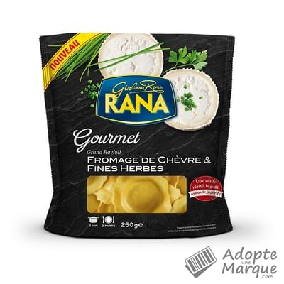Giovanni Rana Gourmet - Grand Ravioli Fromage de Chèvre & Fines Herbes Le sachet de 250G