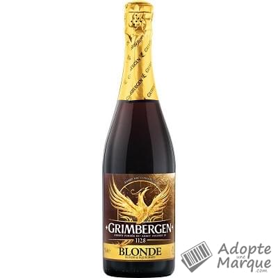 Grimbergen Bière Blonde d'Abbaye - 6,7% vol. La bouteille de 75CL