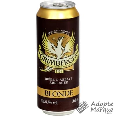Grimbergen Bière Blonde d'Abbaye - 6,7% vol. La canette de 50CL