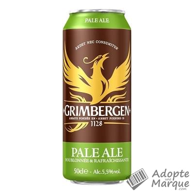Grimbergen Bière Blonde d'Abbaye - Pale Ale 5,5% vol. La canette de 50CL