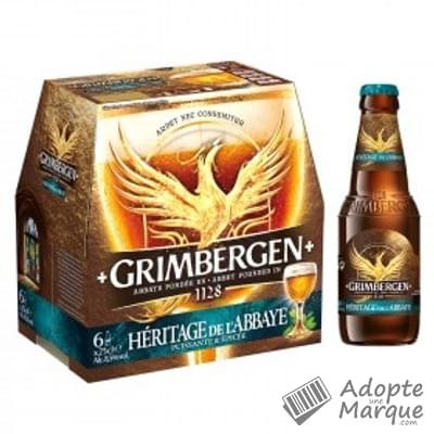 Grimbergen Bière Blonde Héritage de l'Abbaye - 8,5% vol. Les 6 bouteilles de 25CL