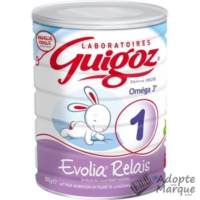 Guigoz Lait en Poudre 1er âge Evolia Relais (0 à 6 mois) La boîte de 800G