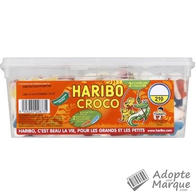 Haribo Bonbons Croco "La boîte de 1,65KG"