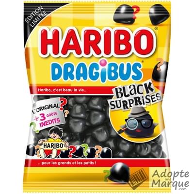 Haribo Bonbons Dragibus Black Surprises Le sachet de 280G
