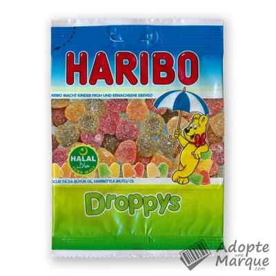 Haribo Bonbons Droppys Halal Le sachet de 80G