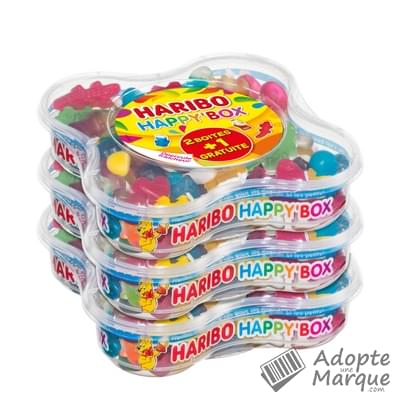 Haribo Bonbons Happy Box Les 3 boîtes de 600G