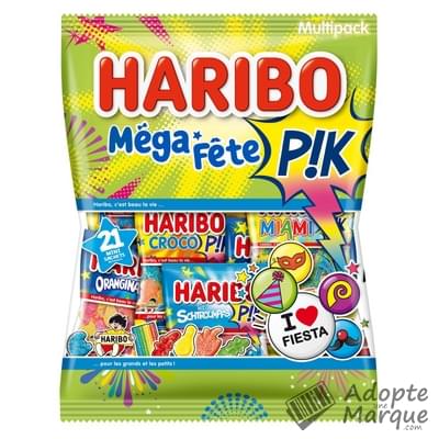 Haribo Bonbons Méga Fête PIK Le sachet de 720G