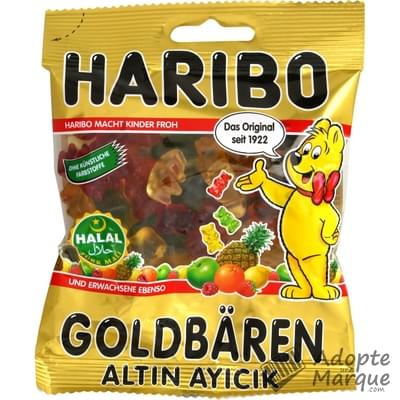 Haribo Bonbons L'Ours d'Or (Goldbears) Halal Le sachet de 100G