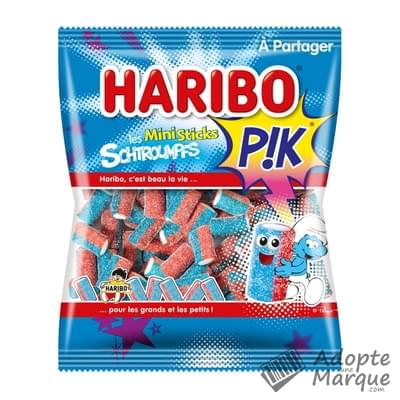 Haribo Bonbons Les Schtroumpfs' PIK Mini Sticks Le sachet de 200G