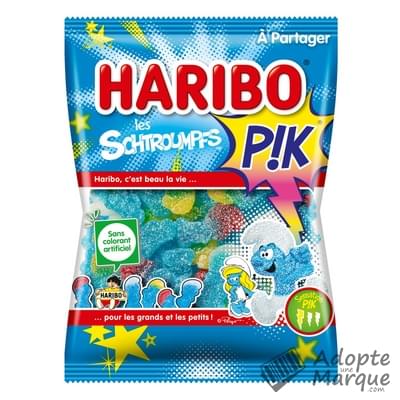 Haribo Bonbons Les Schtroumpfs' PIK Le sachet de 275G