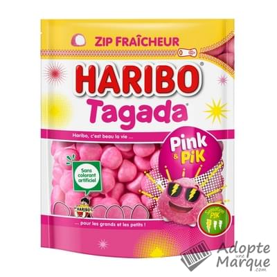 Haribo Bonbons Tagada Pink Le sachet Zip Fraîcheur de 210G