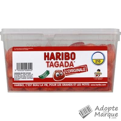 Haribo Bonbons Tagada Red l'Originale "La boîte de 1,06KG"