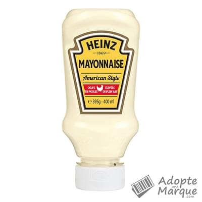 Heinz Mayonnaise American Style Nature Le flacon Top Down de 395G
