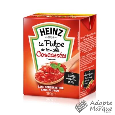 Heinz Pulpe de Tomates Concassées La brique de 390G