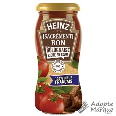 Heinz Sauce pour pâtes Sacrément Bon Bolognaise riche en Bœuf Le bocal de 240G