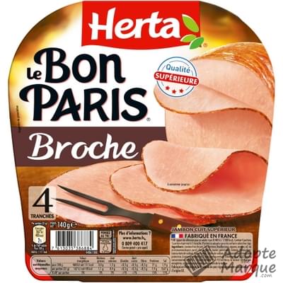 Herta Le Bon Paris - Jambon à la Broche La barquette de 4 tranches - 140G