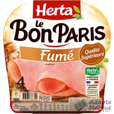 Herta Le Bon Paris - Jambon Fumé La barquette de 4 tranches - 140G