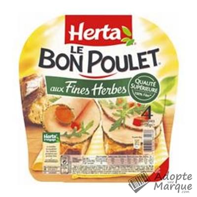 Herta Le Bon Poulet - Filet de Poulet aux Fines Herbes La barquette de 4 tranches - 120G