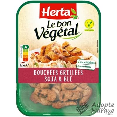 Herta Le Bon Végétal - Bouchées grillées Soja & Blé La barquette de 175G