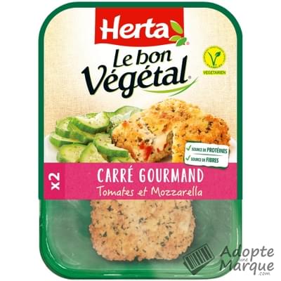Herta Le Bon Végétal - Carré gourmand Tomates & Mozzarella La barquette de 160G