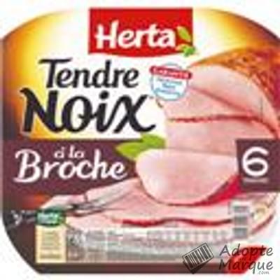 Herta Tendre Noix - Jambon cuit à la Broche La barquette de 6 tranches - 240G
