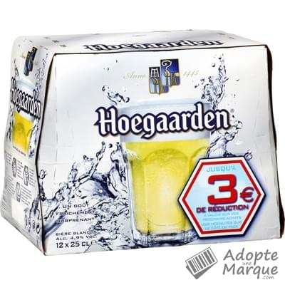 Hoegaarden Bière Blanche - 4,9% vol. Les 12 bouteilles de 25CL
