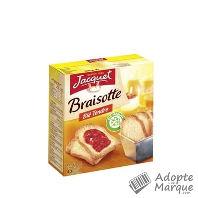 Jacquet Biscottes Braisotte Les 2 étuis de 20 biscottes - 330G