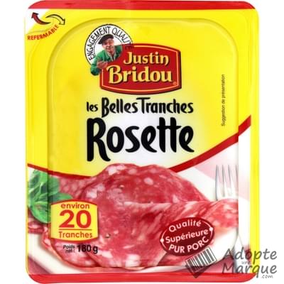 Justin Bridou Les Belles Tranches - Rosette La barquette de 20 tranches - 180G