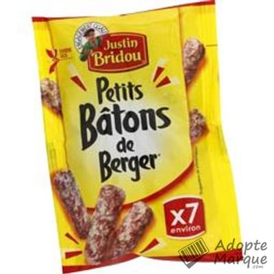 Justin Bridou Petits Bâtons de Berger - Saucisson Nature - Format Pocket Le paquet de 35G